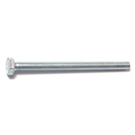 Midwest Fastener Class 8.8, M6-1.00 Hex Head Tap Bolt, Zinc Plated Steel, 80 mm L, 8 PK 78328